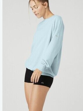 ALO Yoga Soho Pullover Sweater - Chalk Blue